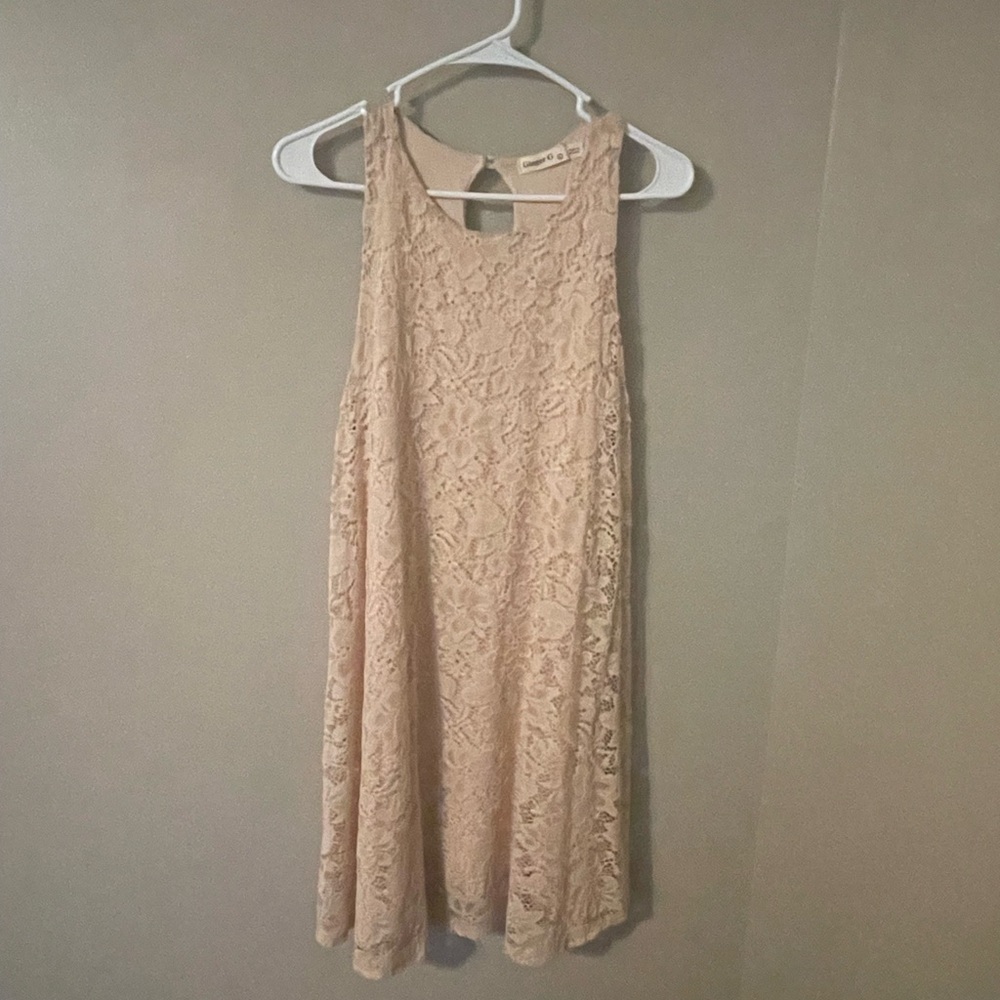 Lace Detail Sleeveless Dress